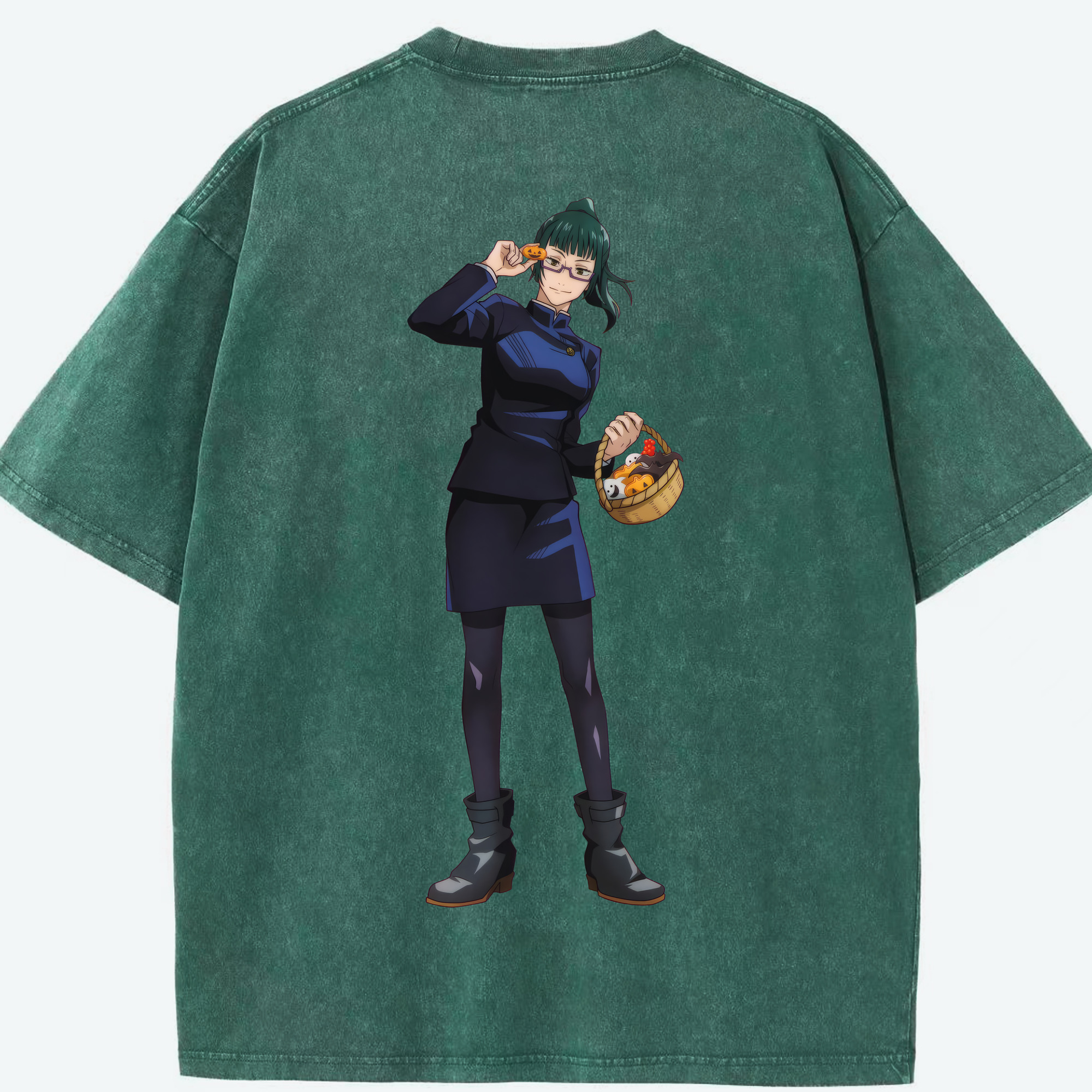 （画像用） 呪術廻戦 Jujutsu Kaisen 綿100% ヴィンテージ風 半袖Tシャツ（背面プリント）